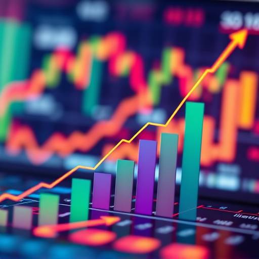 A stylized image of financial charts and graphs indicating growth.