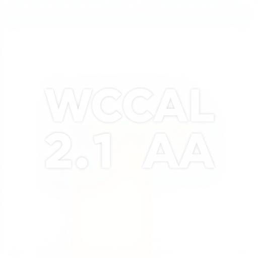Illustration of the WCAG 2.1 AA conformance logo, signifying adherence to web accessibility standards.