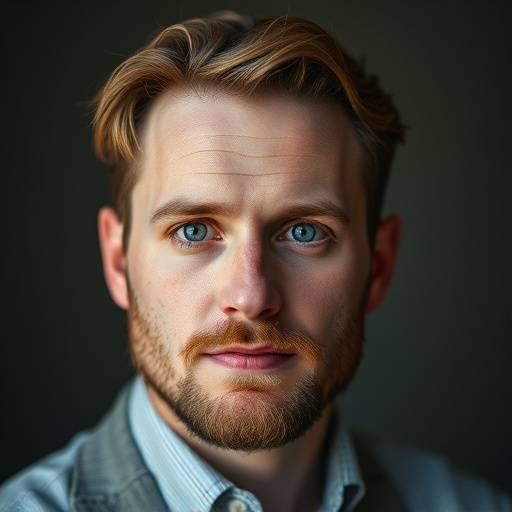 Portrait of Ben Carter, a professional man with an attentive gaze