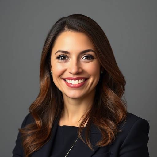 Portrait of Sophia Rossi, a professional woman with an approachable air